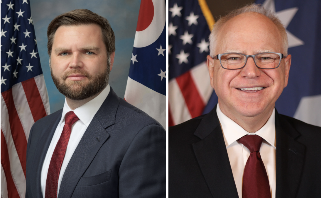 Pictures of Senator J.D. Vance and Governor Tim Walz, from their respective websites.
Left Image: (Vance.senate.gov)
Right Image: (Minnesota.gov)
